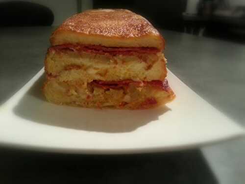 Croque cake artichaut chorizo