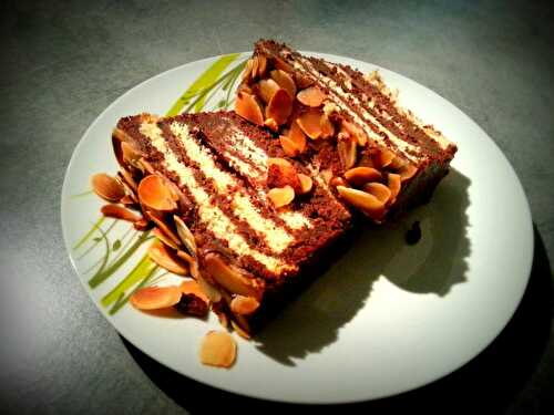 Croque cake sucré chocolat amandes