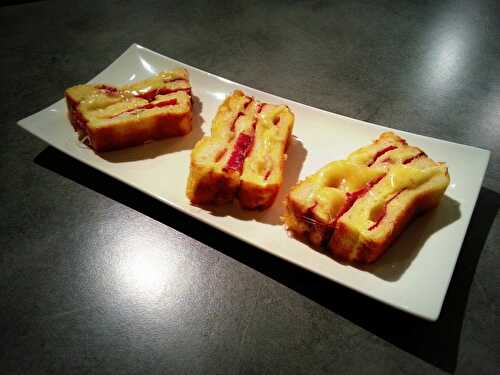 Croque cake viande de boeuf séchée et comté