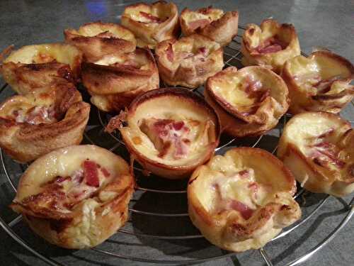 Croque quiche au bacon et reblochon