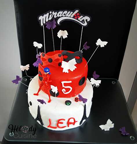 Gâteau d'anniversaire Miraculous Lady Bug