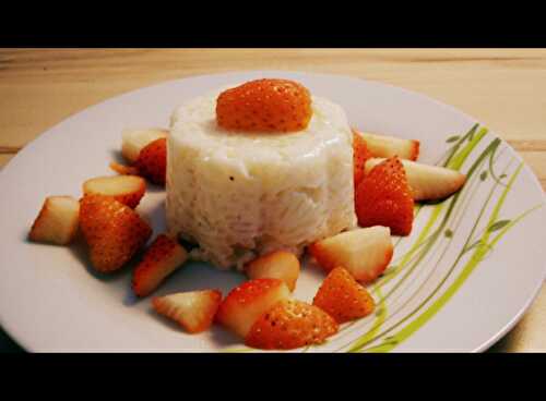 Gâteau de riz aux fraises - Elodie cuisine pour vous partager sa passion...