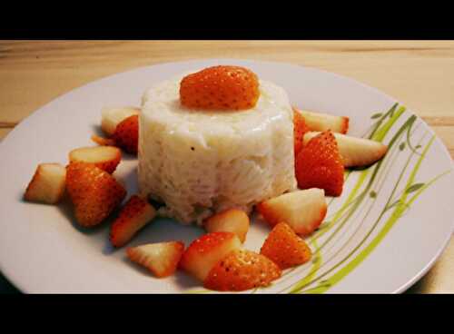 Gâteau de riz aux fraises