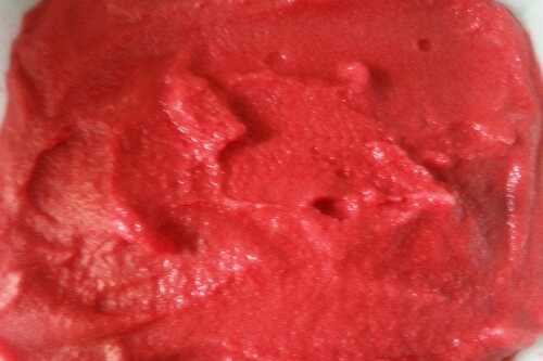 Sorbet à la framboise