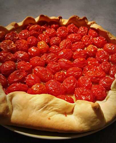 Tarte aux tomates cerise