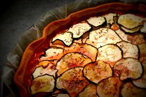 Tarte légère aux courgettes