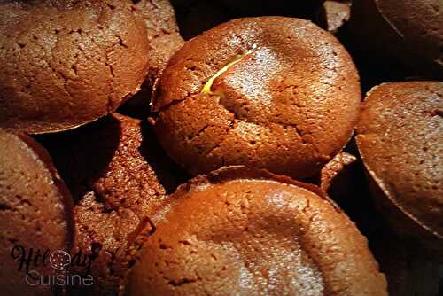 Minis fondants au chocolat coeur coulant ou croquant chocolat blanc