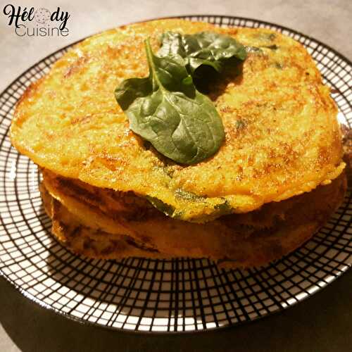 Galettes de lentilles corail aux épinards