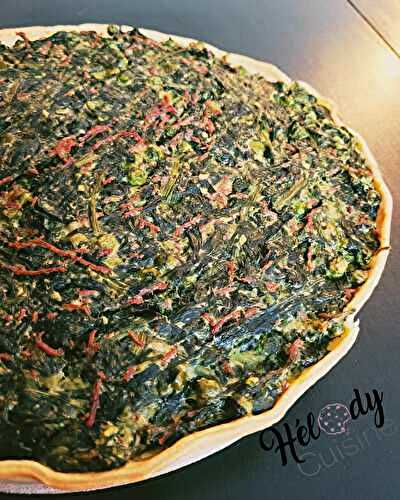 Tarte aux légumes verts et jambon