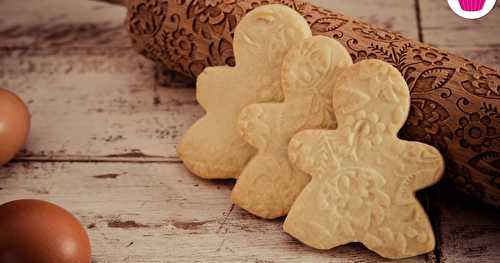 Biscuits au beurre - forme bonhomme et rouleau à motifs