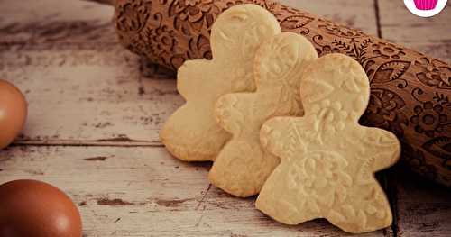 Biscuits au beurre - forme bonhomme et rouleau à motifs