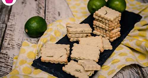 Biscuits au citron vert et aux amandes