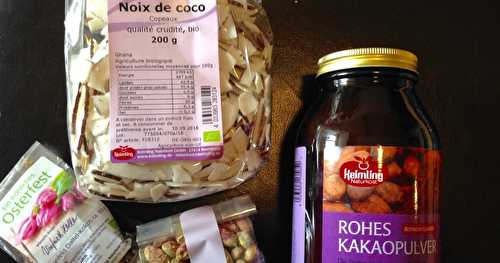 Cacao, noix de coco et pistaches - Keimling