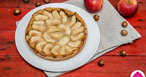 Clafoutis aux pommes et lait de noisettes - lait végétal 