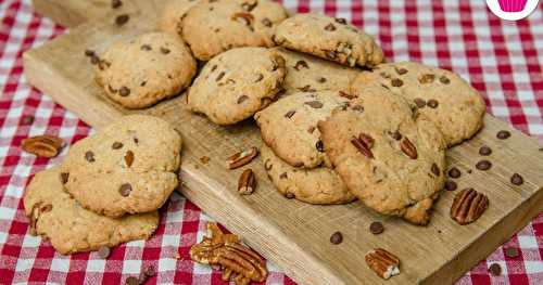 Cookies aux pépites de chocolat au lait et noix de pécan - recette américaine