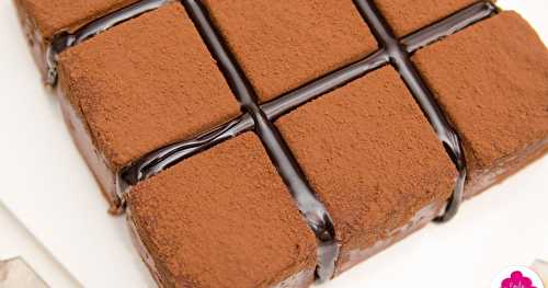 Cubik au chocolat ou Royal au chocolat version carrée ou Trianon Cubik