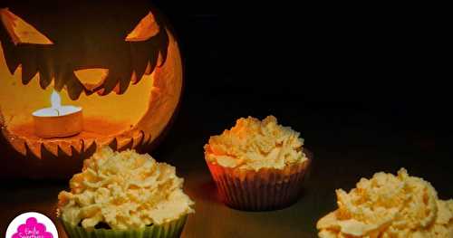 Cupcakes d'Halloween au chocolat carambar-vanille 