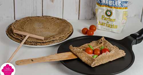 Galettes de sarrasin - preparation de la pâte et deux idées recettes