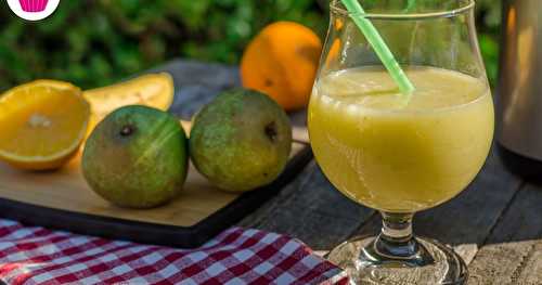 Jus de poires, bananes et oranges - un jus facile à réaliser