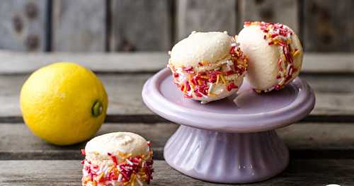 Macarons glacés au citron