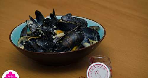 Moules au curry et au safran