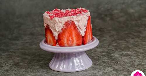 Mousse de fraises avec fraises