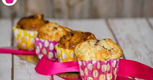 Muffins à la vanille fourrés à la pâte à tartiner choco-coco