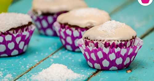 Muffins citron et noix de coco avec glaçage 