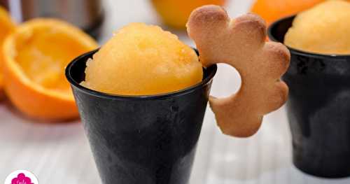 Recette facile de sorbet à l'orange - avec ou sans sorbetière