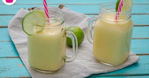 Smoothie citron-coco-mangue - Mason jar