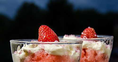 Sorbet aux fraises