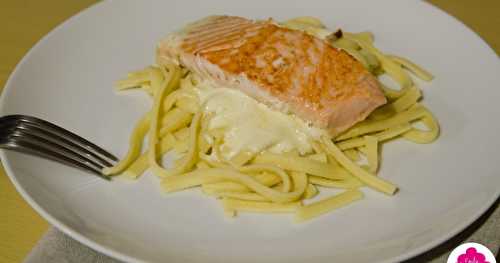 Tagliatelles au saumon et à la crème de citron