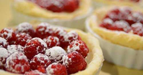 Tartelettes aux framboises