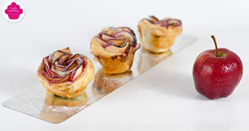 Tartelettes aux pommes en forme de rose