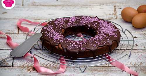 Angel cake au chocolat - Recette de gâteau au chocolat - Compile-moi un menu édition d'Octobre 2016- Octobre Rose
