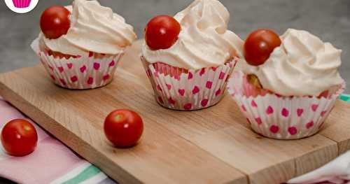 Cupcakes salés tomates jambon et tome