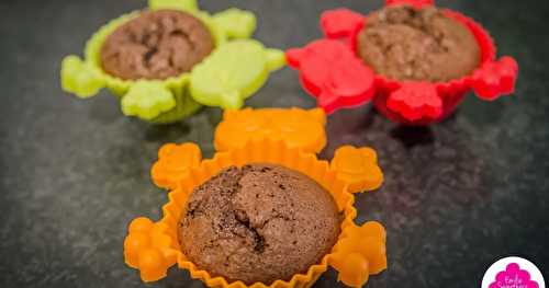 Muffins au chocolat cœur caramel au beurre salé