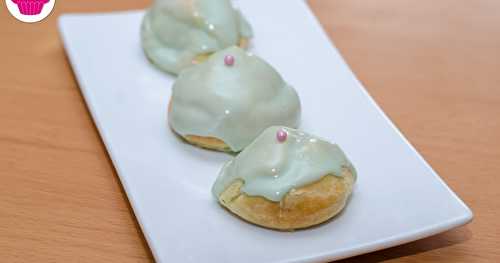 Petits choux verts à la crème vanille et fève tonka de Michalak