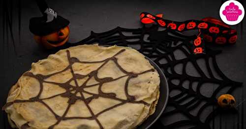 Crêpes toile d'araignée - Halloween