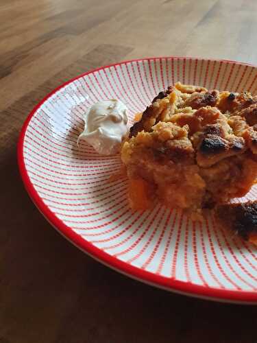 Crumble aux pommes et à la vanille