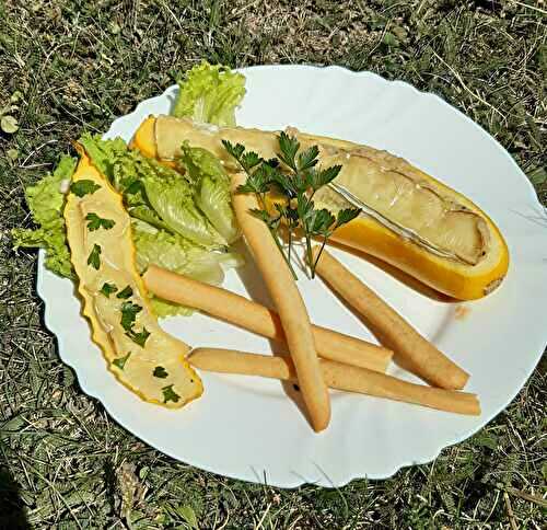 Courgette gratinée au camembert - Emoi en cuisine