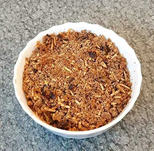 Crumble courgette champignons au sarrasin - Emoi en cuisine