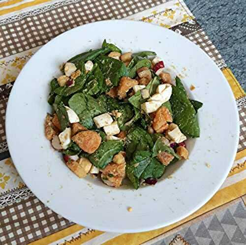 Salade patate douce-épinards - Emoi en cuisine