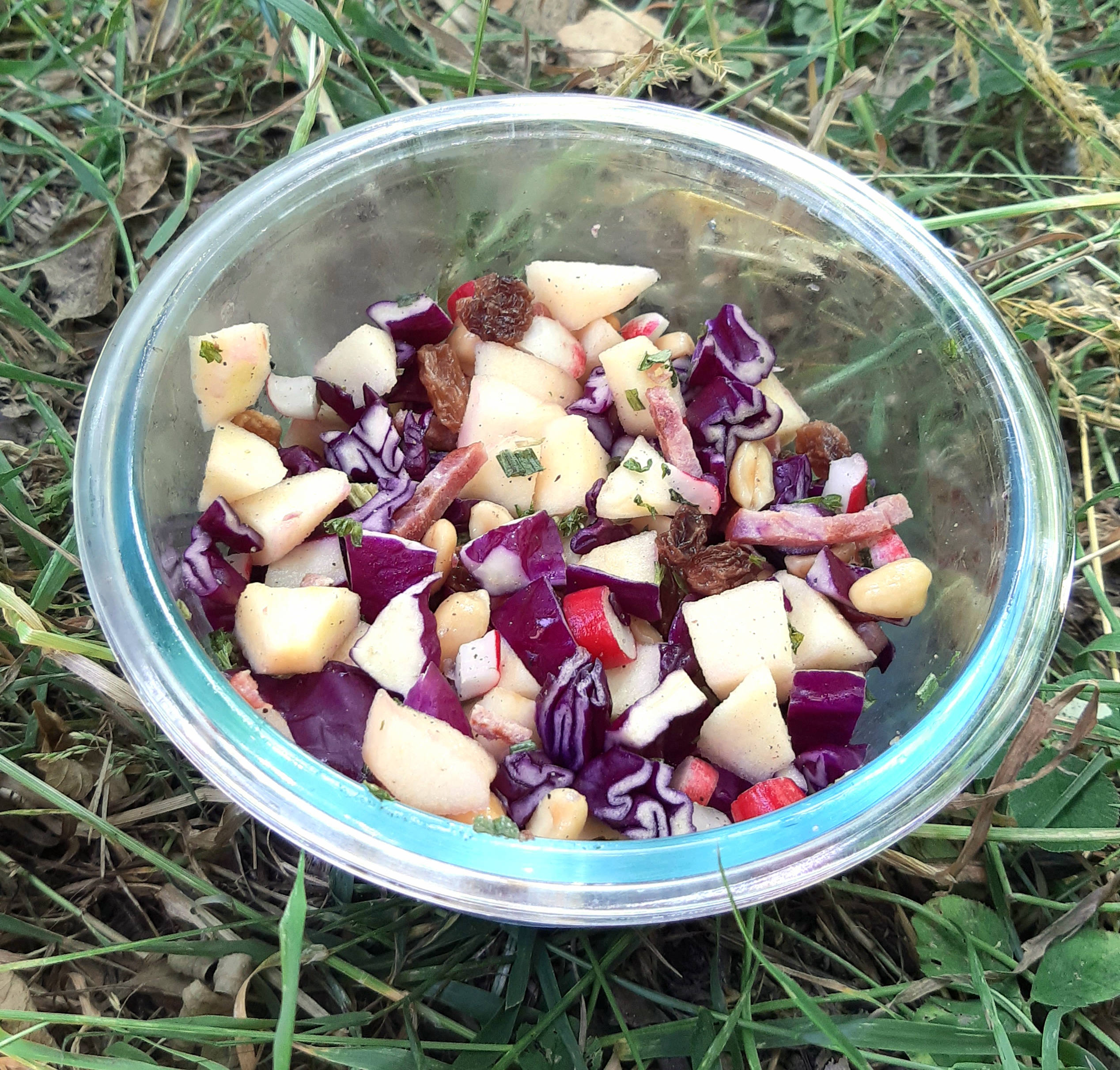 Salade pomme - chou rouge - Emoi en cuisine