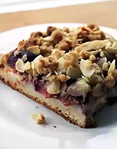 Gâteau streusel aux prunes et à la cannelle