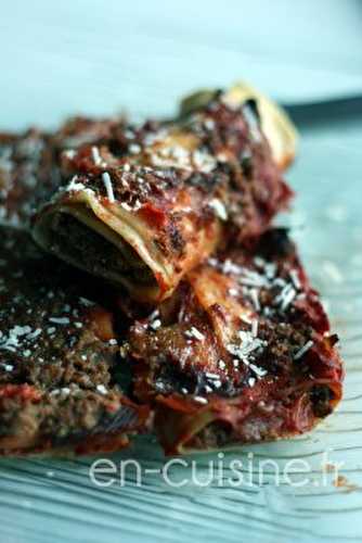 Cannelloni au boeuf et à la tomate