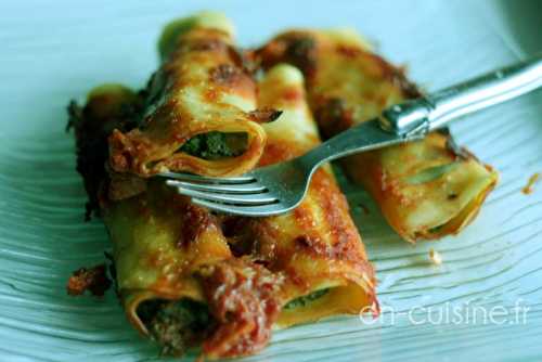 Cannelloni épinards et ricotta