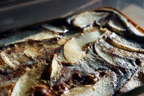 Clafoutis léger poire cacao