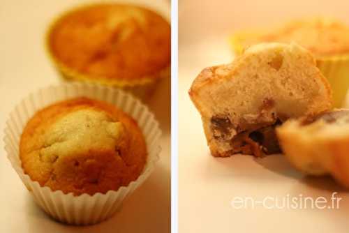 Muffins à la châtaigne, coeur de crème de marrons
