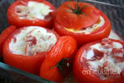 Oeufs en nid de tomates
